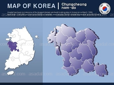 세계지도 vito p PPT 템플릿 1종 충청남도 지도형_0005(비토피티)