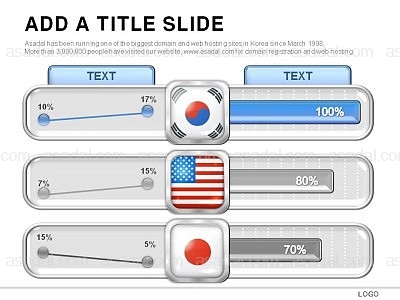 차트 chart PPT 템플릿 4종 조합형_0003(비토피티)