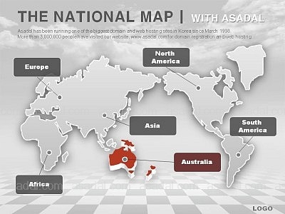 세계지도 생명 PPT 템플릿 1종 오스트레일리아 지도형_0004(비토피티)