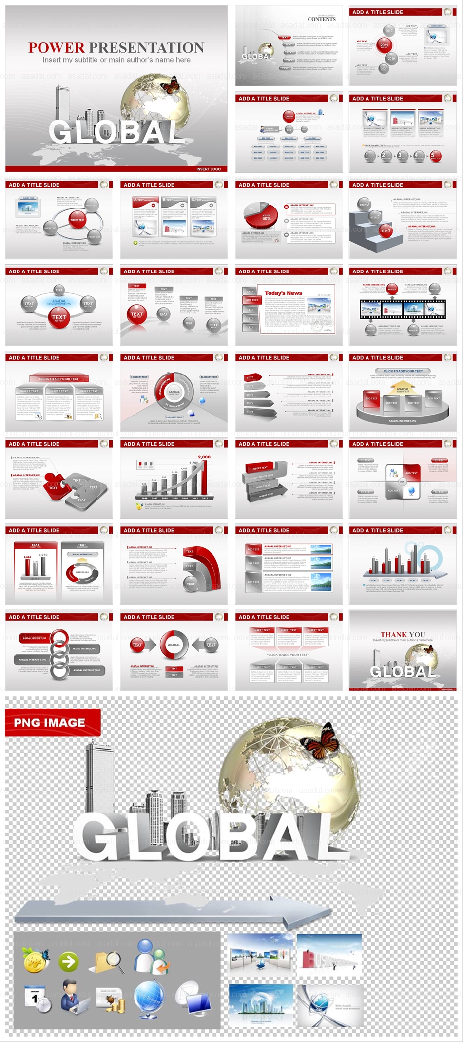 business company PPT 템플릿 애니_글로벌 기업_0106(감각피티)