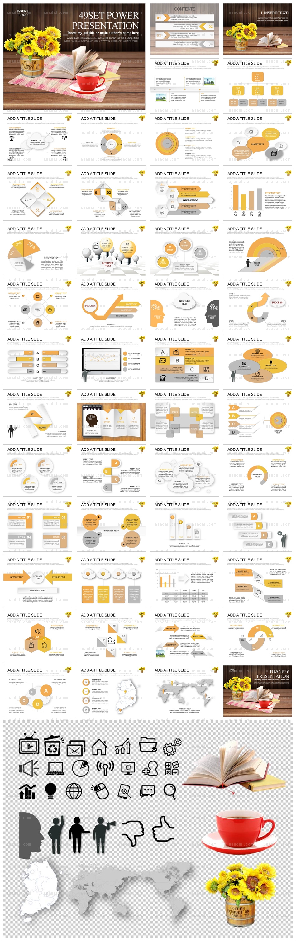 company 사업계획서 PPT 템플릿 애니2_해바라기_a0127(그린피티)