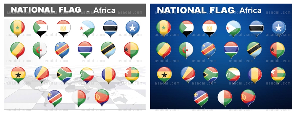 글자 아이콘 PNG아이콘 PPT 템플릿 1종_아프리카 national flag ICON_맑은피티