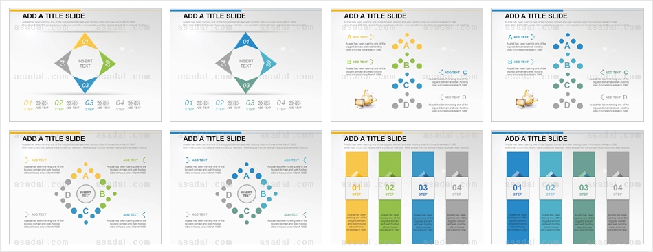 4종형 4set PPT 템플릿 4종_조합형_d0019(그린피티)