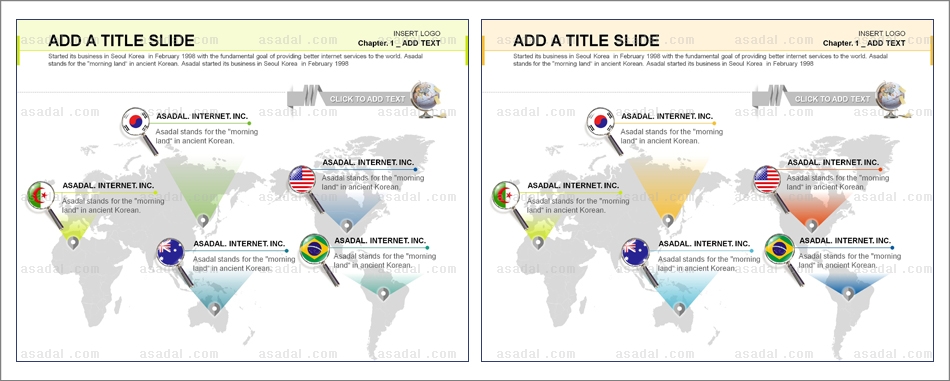 해외지도 world map PPT 템플릿 1종_세계지도_d0374(좋은피티)