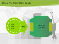 세계 지도 PPT 템플릿 비즈니스맨과 그래프_슬라이드14