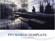 건설 전기 PPT 템플릿 세계속 일하는 모습이 있는 템플릿_슬라이드1