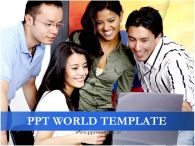 대학생 그룹 PPT 템플릿 그룹과제를 하고 있는 템플릿_슬라이드1