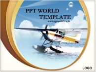 수상 비행 PPT 템플릿 푸른바다와 헬기_슬라이드1