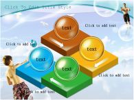 비치볼 공놀이 PPT 템플릿 바닷가에서 공놀이하는 부자_슬라이드8