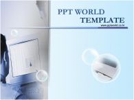 모니터 키보드 PPT 템플릿 심플한 디자인의 컴퓨터 사용 템플릿_슬라이드1