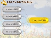 시골 나무 PPT 템플릿 가을 풍경 속 옥수수_슬라이드9