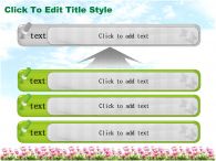 꽃 풍경 PPT 템플릿 풍경 속 데이지 꽃밭_슬라이드11