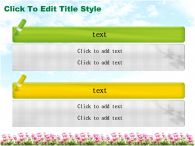 꽃 풍경 PPT 템플릿 풍경 속 데이지 꽃밭_슬라이드17
