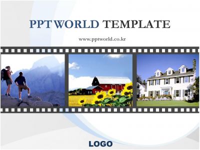해바라기 전원주택 PPT 템플릿 풍경 스냅사진 템플릿(메인)