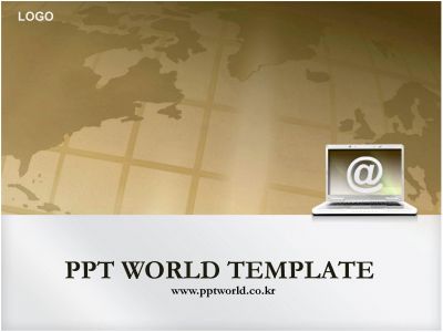 온라인 세계지도 PPT 템플릿 온라인시장과 세계화(메인)