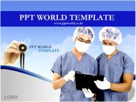 의사 배경 PPT 템플릿 의사와 청진기가 있는 템플릿_슬라이드1