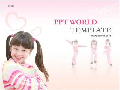 ppt 템플릿 PPT 템플릿 여자아이가있는템플릿(메인)