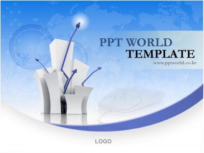ppt 템플릿 PPT 템플릿 금융상승(메인)
