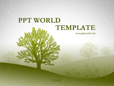 템플릿배경 고급형 PPT 템플릿 나무가 있는 창업 계획서