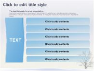 눈 나무 PPT 템플릿 눈 내리는 풍경 템플릿(자동완성형 포함)_슬라이드7