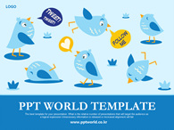follow tweet PPT 템플릿 소셜 네트워크 서비스(자동완성형 포함)_슬라이드1