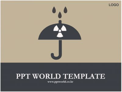 쓰나미 일본 PPT 템플릿 [기본형]방사능 주의 템플릿(메인)