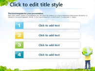 초록 그린 PPT 템플릿 자연속의 아이와 지구(자동완성형포함)_슬라이드5