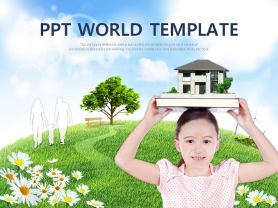 글로벌 건축 PPT 템플릿 행복한 보금자리 주택(자동완성형포함)(메인)
