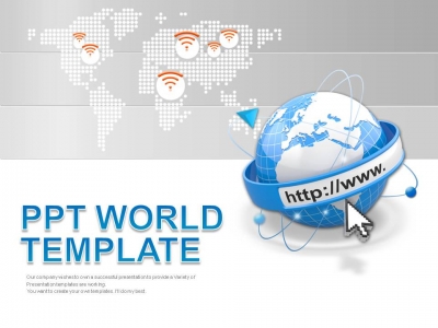 월드 웹 PPT 템플릿 글로벌 무선 인터넷 서비스(자동완성형포함)(메인)