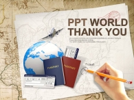 유럽여행 일정 PPT 템플릿 해외여행과 지도 템플릿_슬라이드4