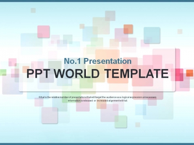 프레젠테이션 화려한 PPT 템플릿 은은한 컬러 도형 그래픽(자동완성형포함)
