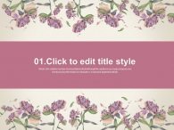 드로잉 미술 PPT 템플릿 아름다운 꽃 일러스트(자동완성형포함)_슬라이드3