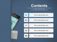 주머니 가죽 PPT 템플릿 모바일 결제와 신용카드(자동완성형포함)_슬라이드2
