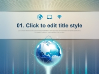 광선 공간 PPT 템플릿 글로벌 네트워크 아이콘(자동완성형포함)_슬라이드3