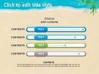 자연 해수욕 PPT 템플릿 여름 바캉스 일러스트(자동완성형포함)_슬라이드34