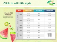 알록달록 색깔 PPT 템플릿 과일 수채화 템플릿(자동완성형포함)_슬라이드12