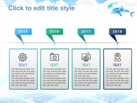 구름 하늘 PPT 템플릿 파스텔빛 돌고래와 파도(자동완성형포함)_슬라이드7