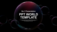 투명 투명한 PPT 템플릿 심플한 원 그래픽(자동완성형포함)_슬라이드1